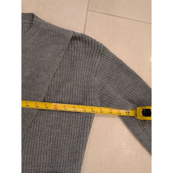Gray sweater women open front duster sweater size S - Picture 6 of 7